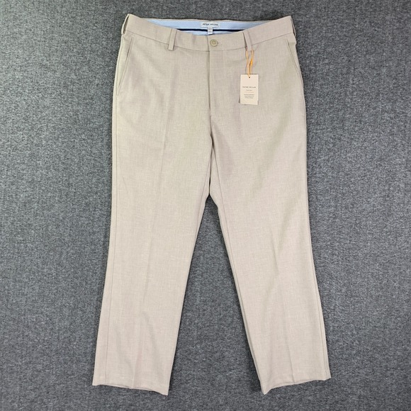 Peter Millar Pants Men 34x25 Beige Charlotte Performance Trousers Classic NEW